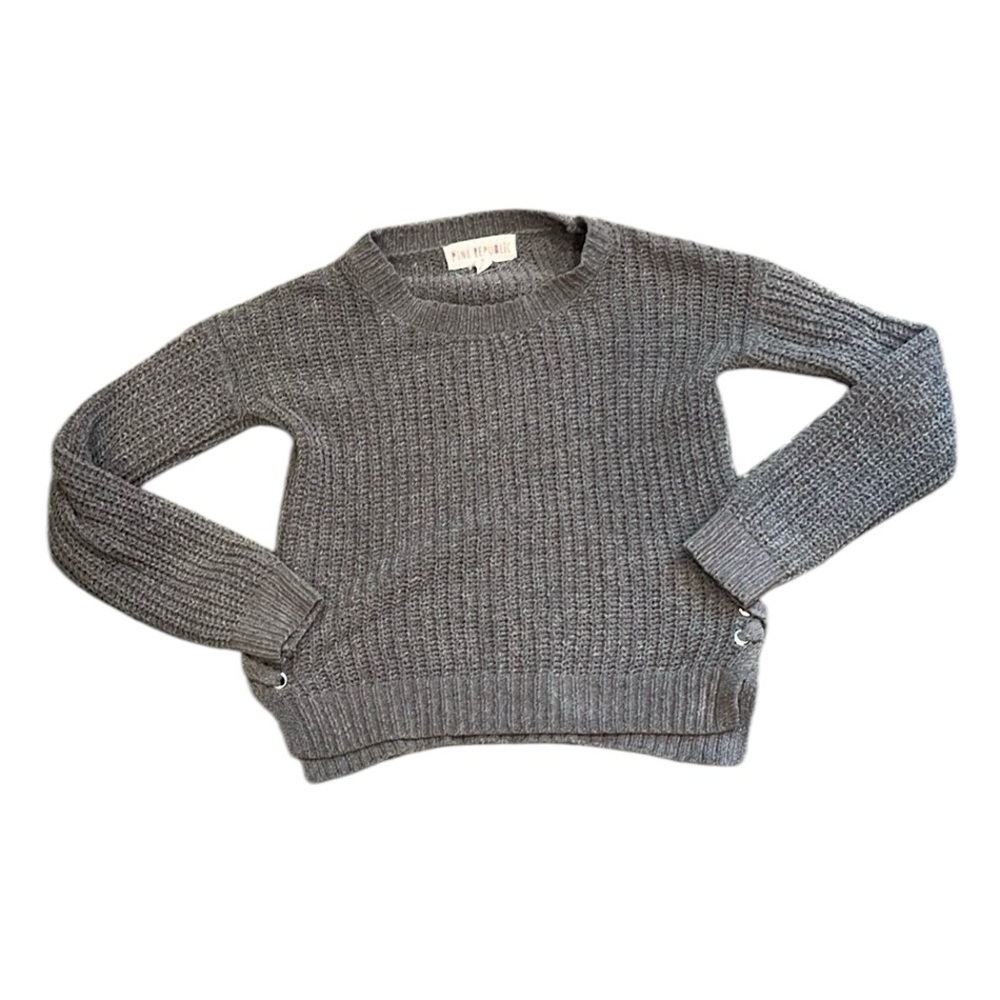 Pink Republic | Chenille Sweater with Side Tie